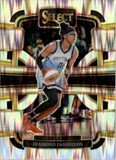 2024 Select WNBA Silver Flash Prizms #100 Diamond DeShields - BSK