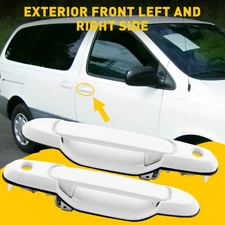 Outside Door Handle & Driver Front Left Right Fit Side Toyota 98-03 Sienna White