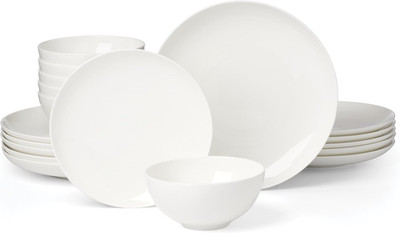 Elegant 18-Piece Coupe Dinnerware Set for 6 - Studio 1414 Collection