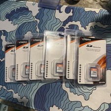 (6) KINGSTONE TECHNOLOGY 256 MB SD/256 SECURE DIGITAL MEMORY CARD One Open box!