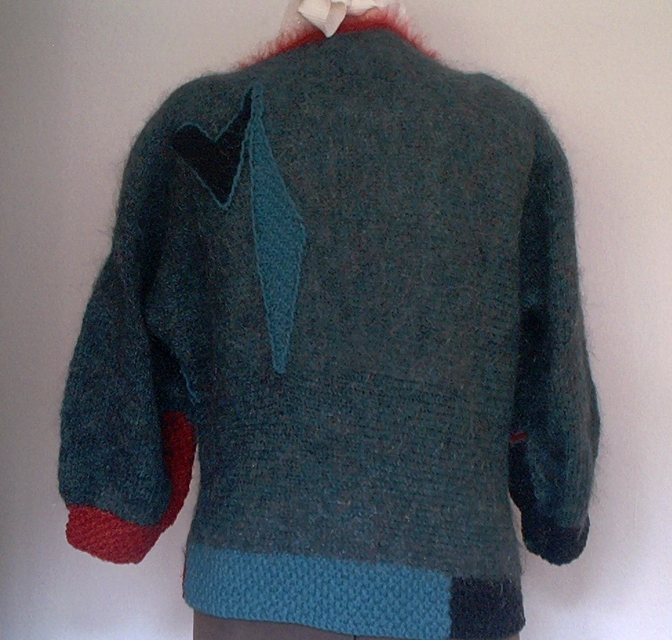 Anny Blatt Pullover  Couture Modell Vintage handgestrickt Angora Seide Effektgar - Bild 4 von 4