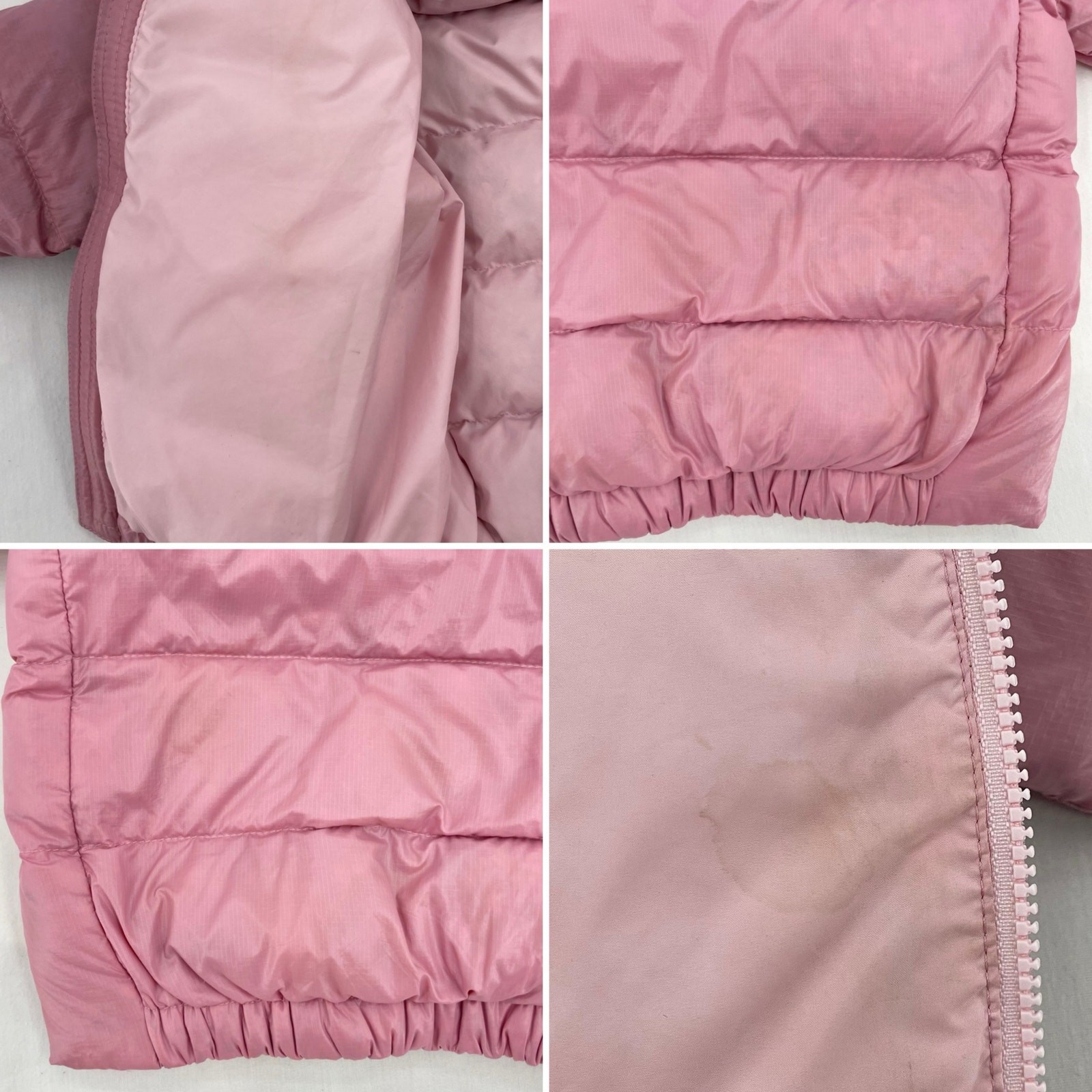 Patagonia Planet Pink Hi-Loft Down Sweater Hoody Baby Winter Coat 6-12 Months thumbnail 9