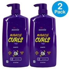 Aussie Miracle Curls Shampoo 26.2 OZ 2 Pack New
