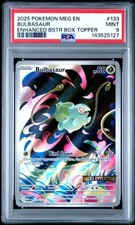 Pokemon Mega Evolutions Bulbasaur 133/132 Enhanced Promo Stamp PSA 9