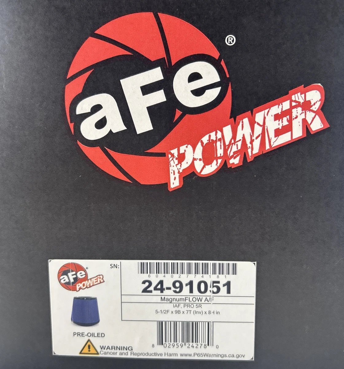 aFe POWER 24-91051 Magnum FLOW Pro 5R Blue Conical Air Filter 5.5 Inch photo 4