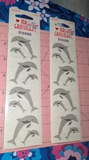 Vintage Mrs Grossmans Stickers Dolphins Lot Of 2 Packs