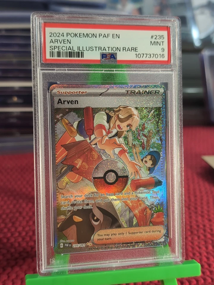 2024 Pokemon PAF EN ARVEN PSA 9 Special Illustration Rare #235 English - Image 2 of 4