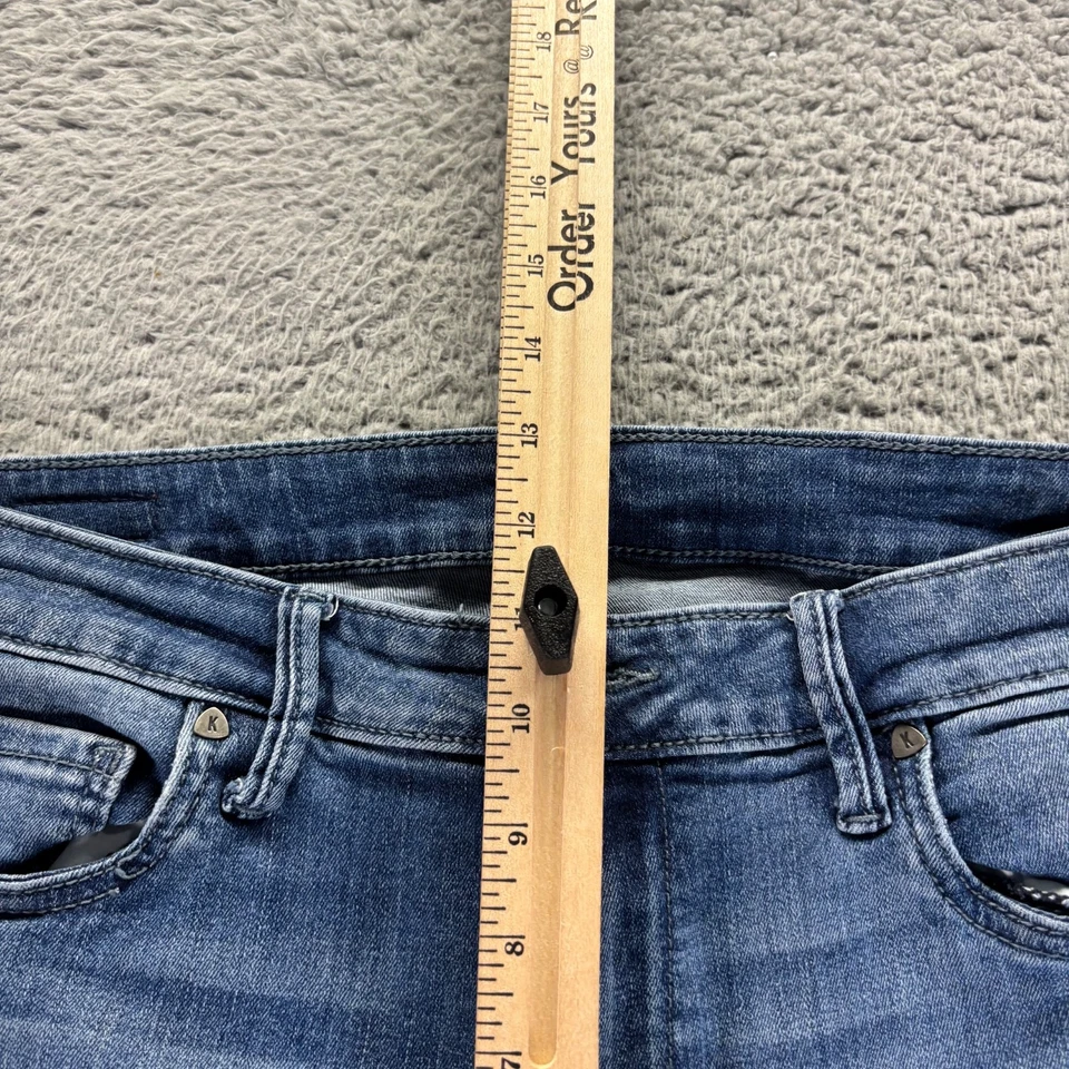 KUT Jeans Womens Size 10 Blue High Rise Cotton Stretch Toothpick Skinny - Image 3 of 4