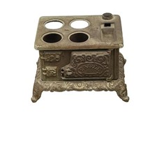 Antique Eagle Cast Iron Miniature Salesman's Sample Wood Fired Stove