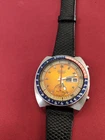 Vintage Seiko Poque 6139-6002 Chronograph Mens Automatic Watch _4101