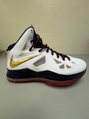 Nike LeBron X 10+ Sport Pack Gold Medal Size 14