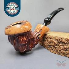 Nording Spruce Cone Partially Rusticated Freehand Estate Briar Pipe, Unsmoked