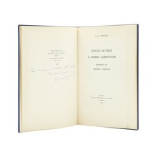 Paul-Jean TOULET:  12 lettres à pierre lambruche E.O papier de tête dédicaces