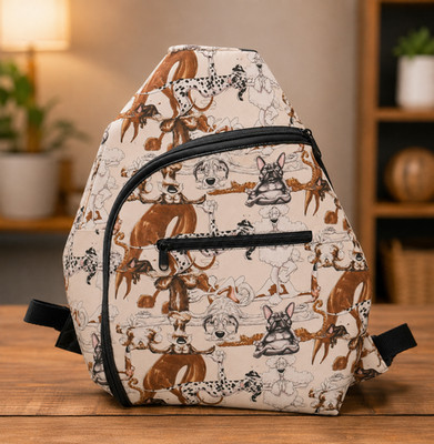 Handmade Crossbody bag for women Sling Backpack Bag Zip Pockets Lined