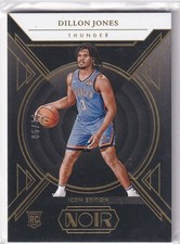 2024-25 Panini Noir NBA No. 189 Dillon Jones Rookie Gold 5/10