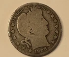 1908-O NEW ORLEANS MINT BARBER HALF DOLLAR 50 C. *FREE SHIPPING IN US ONLY**