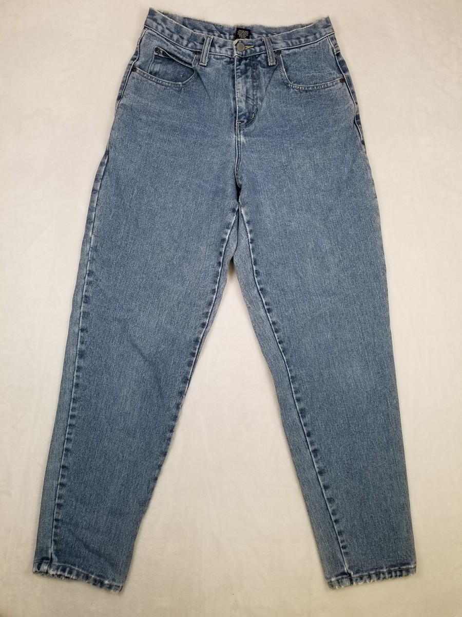 NY Jeans Women's High Rise Straight Leg Jeans Size 6 Blue Denim