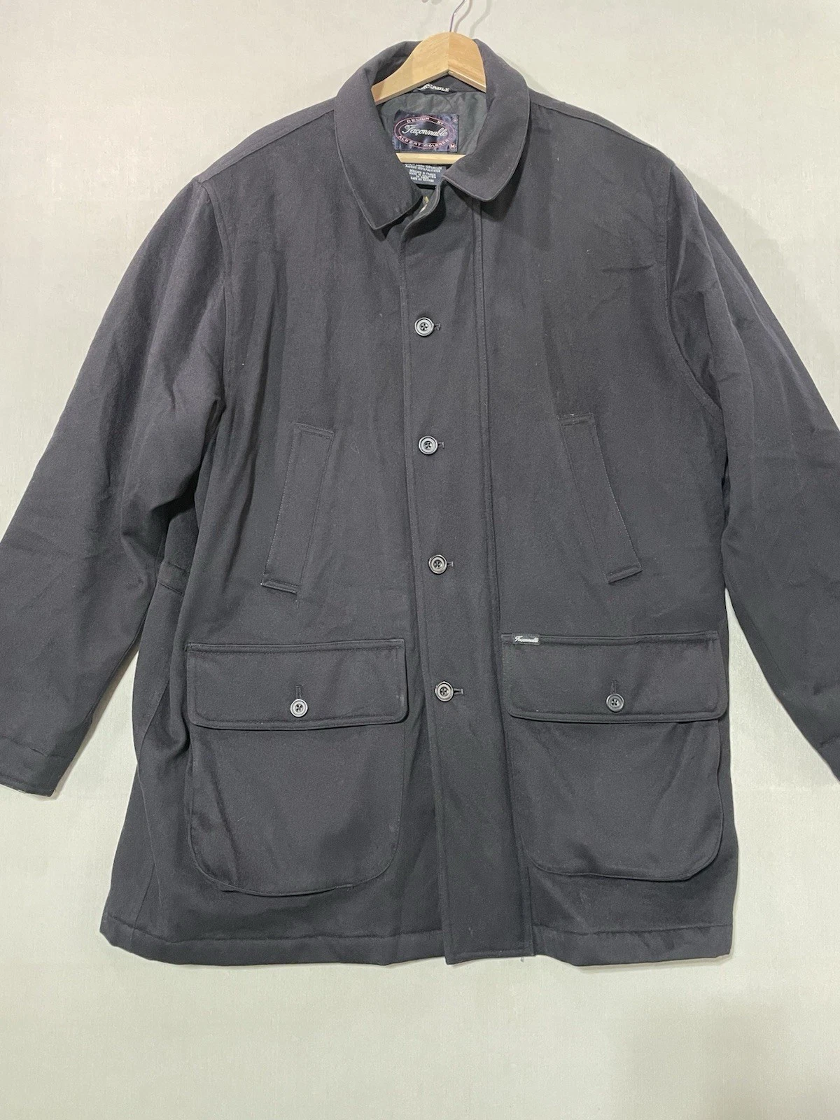 Faconnable Mens Loro Piana Storm System Wool Field Jacket Medium