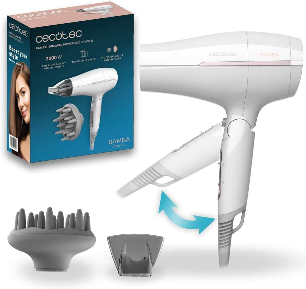 Regalo Ideale: Phon da Viaggio Ionico Pieghevole 2000W Cecotec