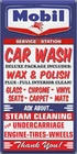 MOBIL OIL CAR WASH GAS STATION OLD VINTAGE SIGN REMAKE ALUMINUM SIZE OPTIONS