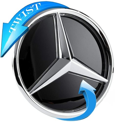 Mirror Car Led Logo Emblem Grille Light Illuminated For Benz E Class 2016-2020 - Picture 5 of 13