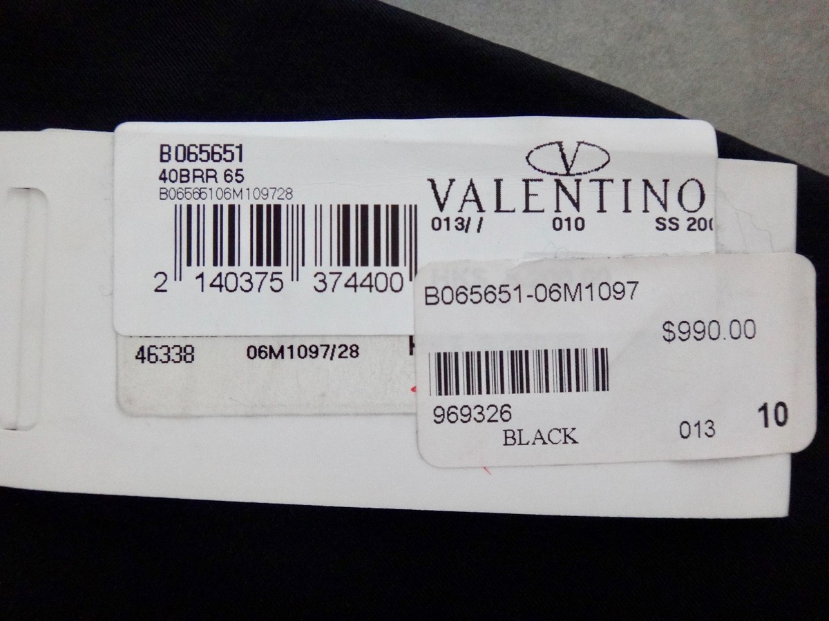 じゅん VALENTINO Black silk trousers pants size 10 Italy NWT $990 | eBay