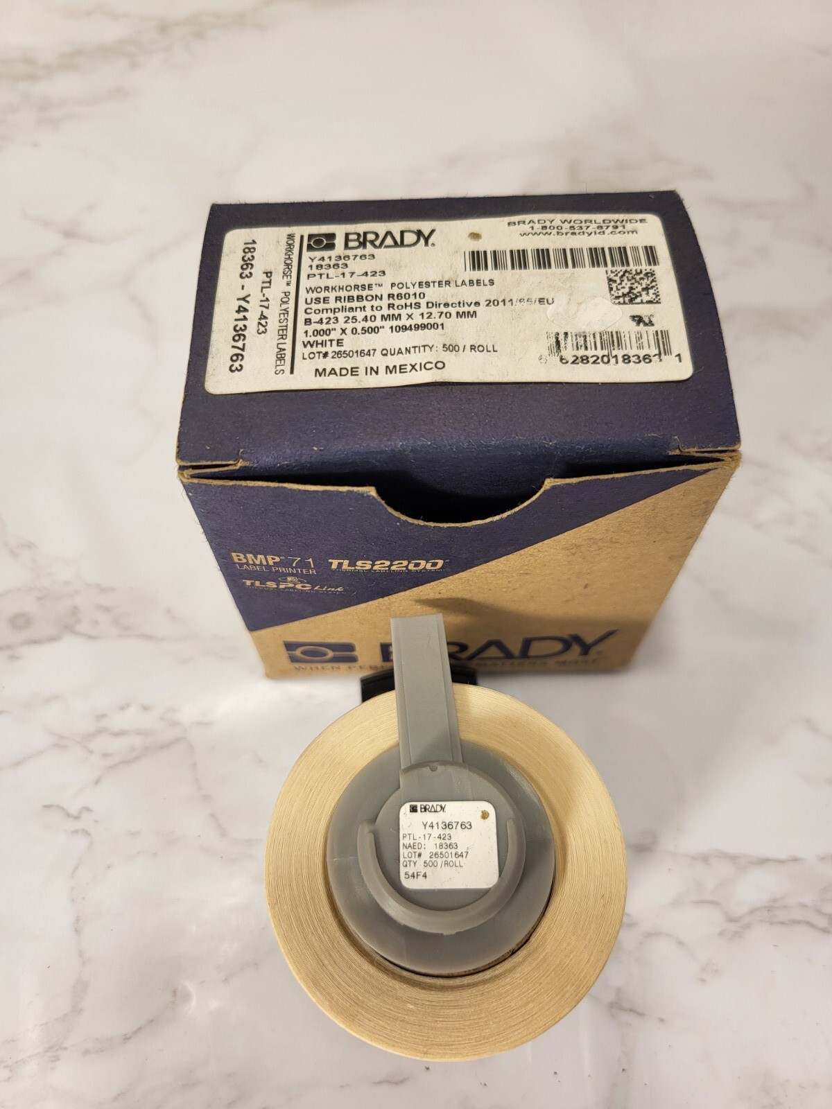 Brady 18363 Workhorse Polyester Labels R6010 1