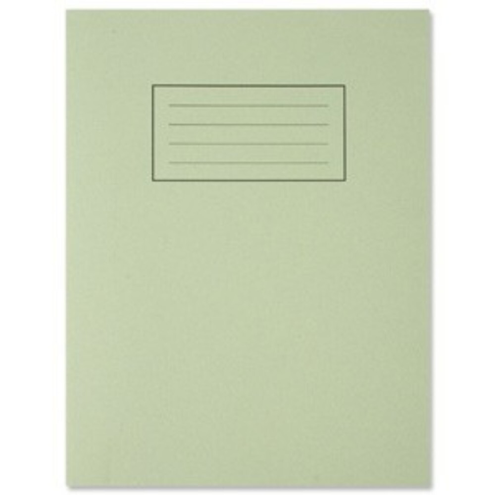 9""x7"" Green Exercise Book - Lined with Margin