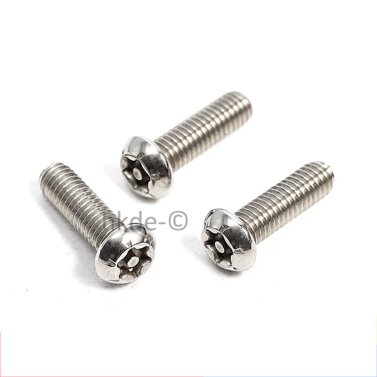 4 Stk Sicherheitsschrauben TORX PIN M6x10 ISO 7380 EDELSTAHL A2 Linsenkopf