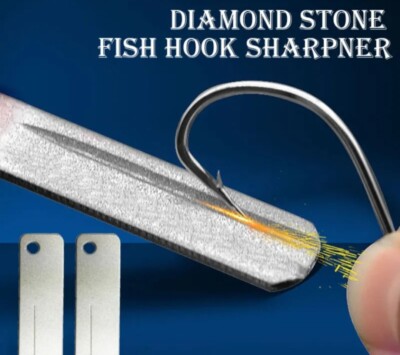 diamond fish hook sharpener Fish Hook Sharpener Diamond Stone Keychain 7