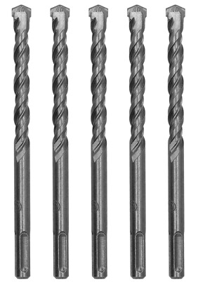 1/2''X8'' SDS Plus Rotary Hammer Drill Bit Carbide Tip for Masonry Concrete-5Pcs
