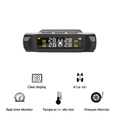 Car Wireless Tyre Pressure Real-time Monitor Security Alarm External Sensor