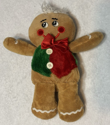 Gingerbread Man Plushie || 8  Dan Dee Christmas Plush || pre-owned