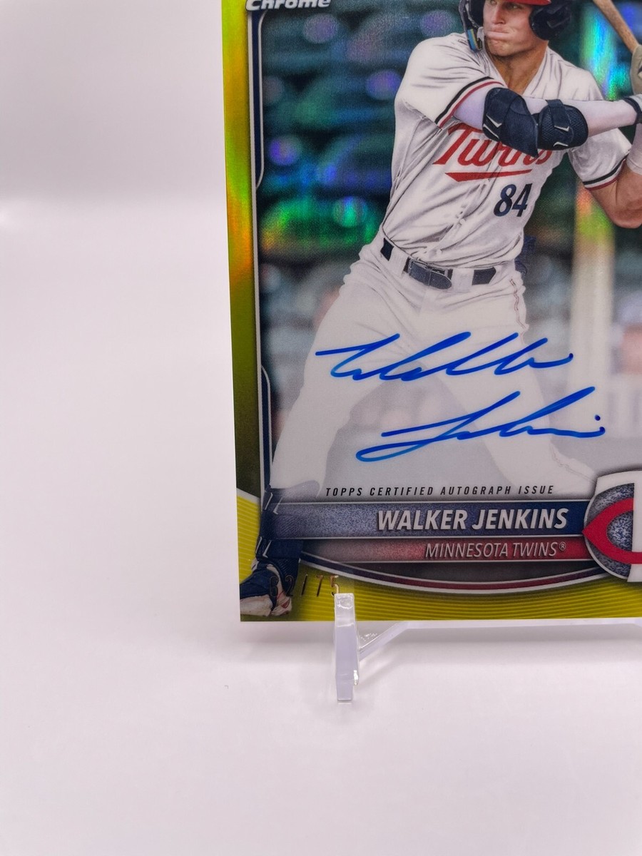 2025 Bowman Chrome Walker Jenkins Auto Prospect TRUE Yellow