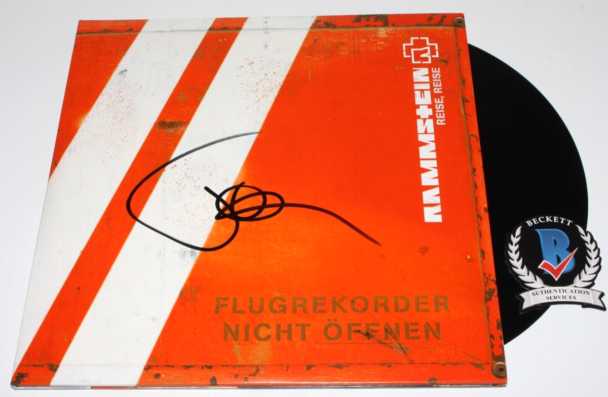 TILL LINDEMANN RAMMSTEIN SIGNED 