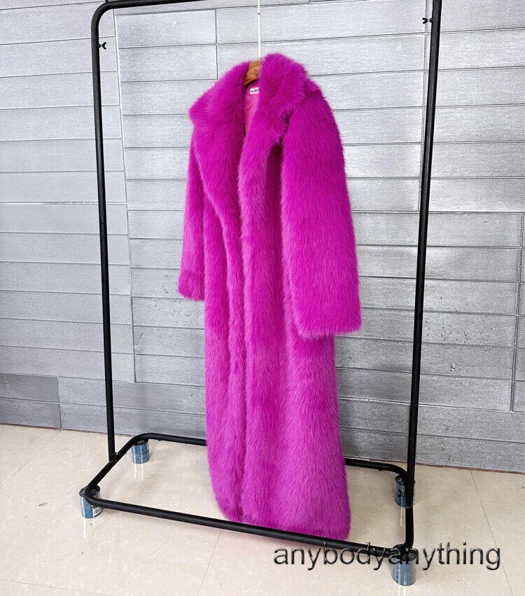 Faux Fur Coat Large Lapel Raglan Sleeve Winter Outerwear main image 0