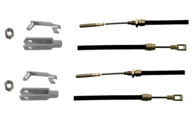 2 Stück - Bremsseil für Peitz mit Gabelkopf -  HL:1100mm - GL:1375 mm (18.33 /1S