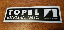 Amc Topel Dealership Magnetic Sticker Javelin Sst Amx Spirit Hornet Kenosha Wi