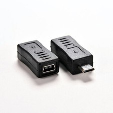 Mini USB Female to Micro USB Male Adapter Converter Connector Data Sync Power...