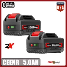 Ceenr 5.0Ah Battery For Black and Decker 20V Max 2 Pack Replacement Model LBXR20