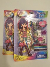 Set Of 2 LISA FRANK Hair Styling Sets Ties Clips Mascara Tattoos Scrunchy Vtg