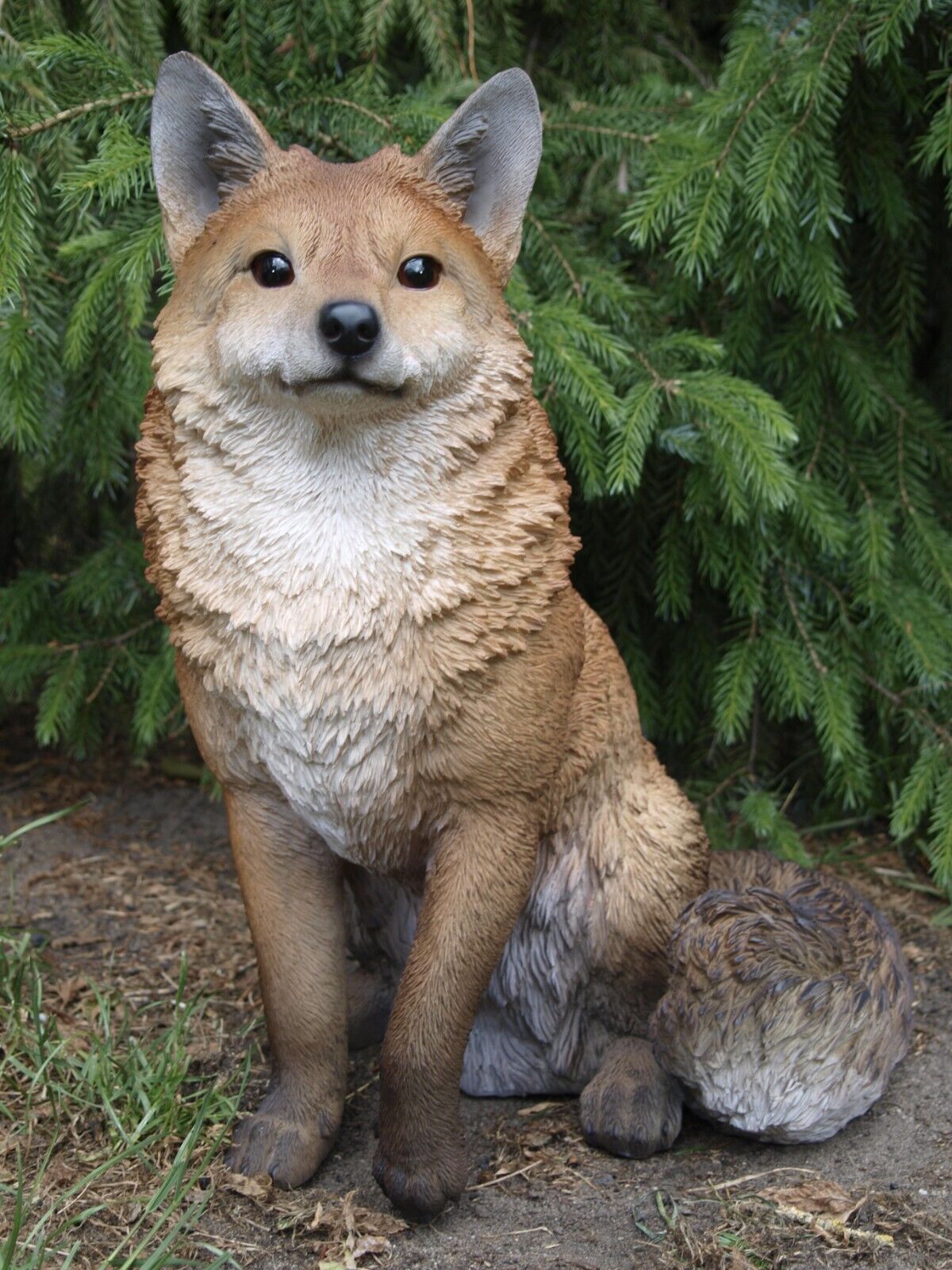 sitzend | Figur Deko eBay wetterfest Fuchs NEU HOTANT lebensgroß Gartenfigur