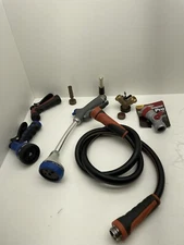 Lot Of Garden Hose Nozzles And Accessories- Gilmour, Dramm, Giraffe Tools