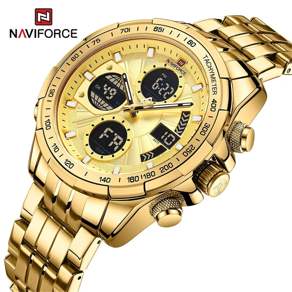 NAVIFORCE Watch Men Top Brand Leather Sport Watch Digital NAVIFORCE Watch Men Top Brand Leather Sport Watch Digital