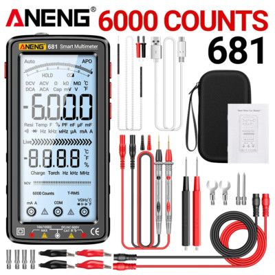 681 Wiederaufladbares Digital Profi Multimeter Berührungsloser Spannungsprüfer AC/DC