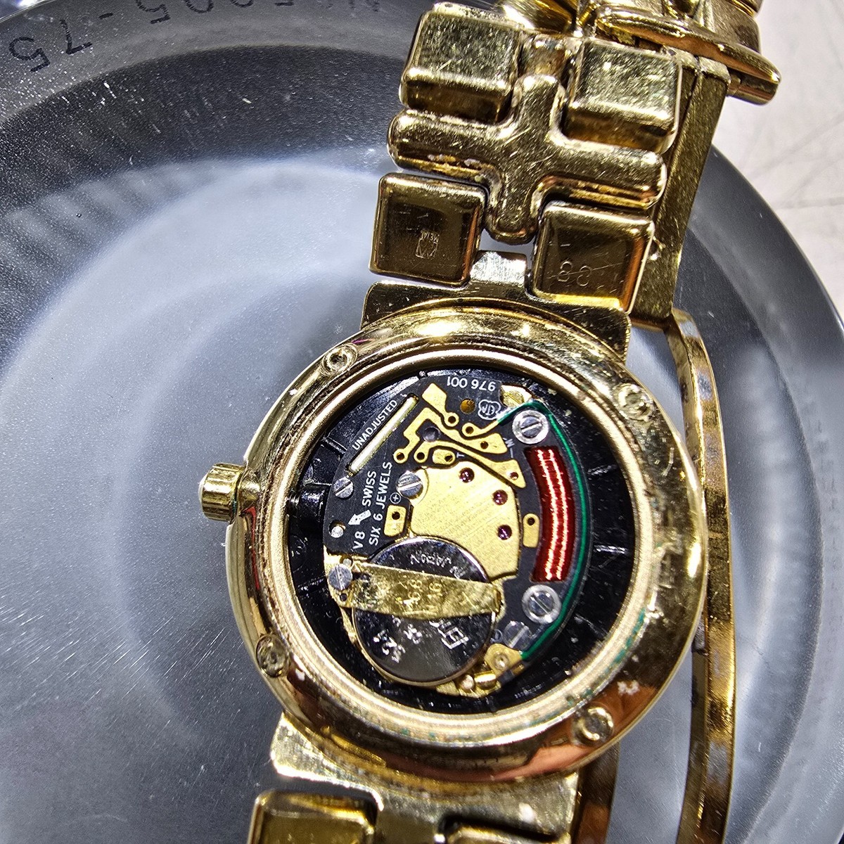 Raymond Weil Traviata 3724-1 Swiss Watch Ladies 18k Gold Plate
