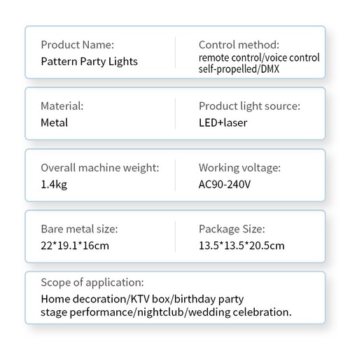 LED RGB Stage Light DMX Laser Projector DJ Disco KTV Show Party Lighting Remote - Picture 16 of 16
