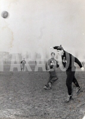 Photo de presse vintage Football, Entrainement Milan