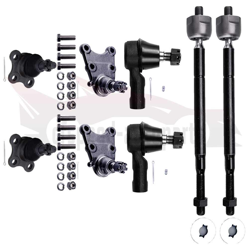 8pc Front Ball Joints & Tie Rod Ends for 98-02 Honda Passport