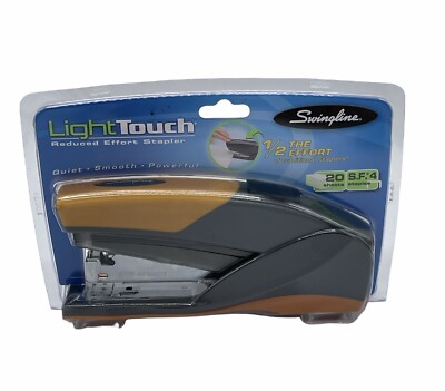 Swingline - Light Touch Reduced Effort Full Strip Stapler, 20-Sheet Cap Orange